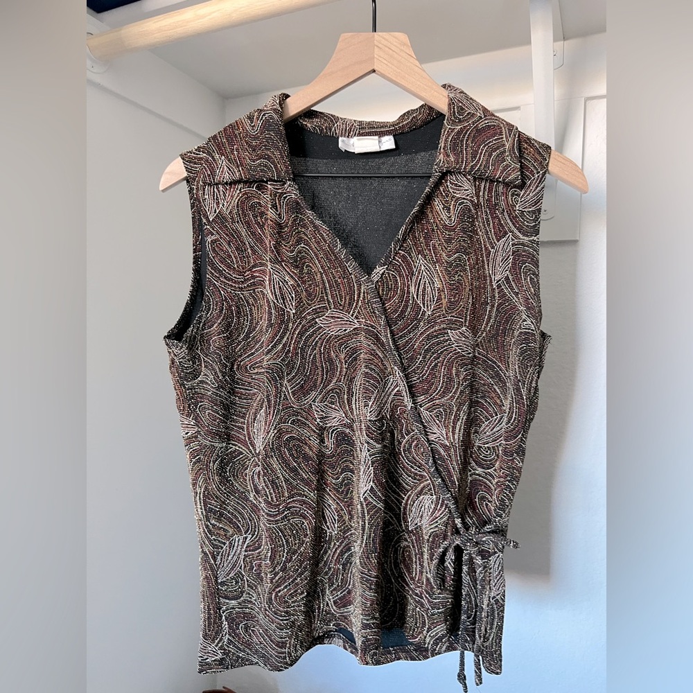 Leaf Print Top